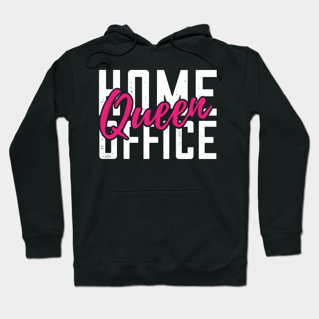 Quarantined Home Office Queen Hoodie by Shirtbubble